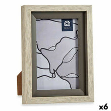 Last inn bildet i Galleri-visningsprogrammet, Fotoramme 13,5 x 18,8 x 2 cm Krystall Grå Beige Plast (6 enheter)

