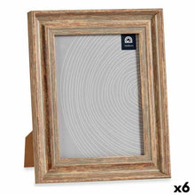 Last inn bildet i Galleri-visningsprogrammet, Fotoramme 21 x 2 x 26 cm Krystall Tre Brun Kopper Plast (6 enheter)
