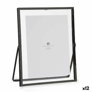 Fotoramme Svart Metall Glass Plast 18,5 x 1 x 23 cm (12 enheter)
