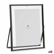 Last inn bildet i Galleri-visningsprogrammet, Fotoramme Svart Metall Glass Plast 20,5 x 1 x 25,2 cm (12 enheter)
