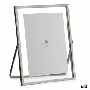Fotoramme Sølv Metall Glass Plast 18,5 x 1 x 23 cm (12 enheter)