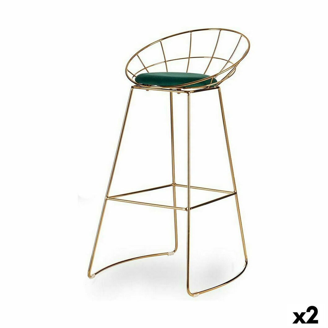 Krakk Grønn Gyllen Jern 51 x 94 x 52 cm (2 enheter)