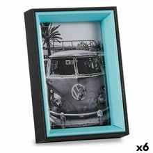 Last inn bildet i Galleri-visningsprogrammet, Fotoramme 3 x 17 x 12 cm Krystall Svart Blå Tre MDF (6 enheter)
