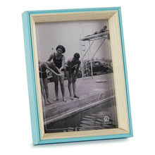 Last inn bildet i Galleri-visningsprogrammet, Fotoramme Krystall Blå Hvit 3 x 20 x 15 cm Tre MDF (6 enheter)
