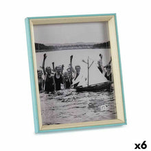 Last inn bildet i Galleri-visningsprogrammet, Fotoramme Krystall Blå Hvit 3 x 27 x 22 cm Tre MDF (6 enheter)
