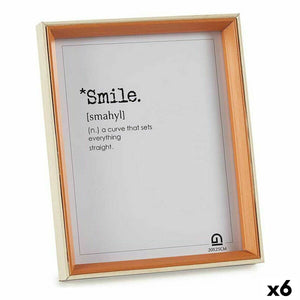 Fotoramme 22 x 27 x 3 cm Krystall Brun Hvit Tre MDF (6 enheter)