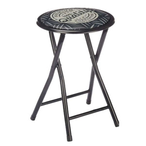 Sammenleggbar Krakk Quality Svart Grå PVC Metall 30 x 30 x 45 cm (10 enheter)