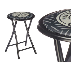 Sammenleggbar Krakk Quality Svart Grå PVC Metall 30 x 30 x 45 cm (10 enheter)