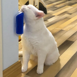 Børste for katt - monteres på hjørne.