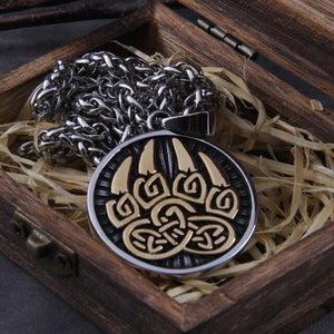 Smykke i viking stil - Kjede med bjørneklør ornament