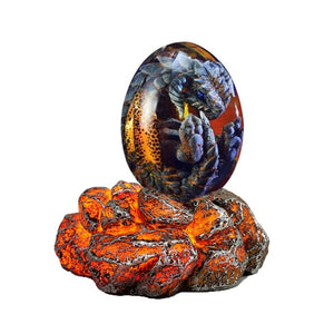 Meget dekorative og spesielle drage egg i transparent resin som er solid og glassklar.